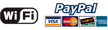 Wi-Fi and PayPal logo