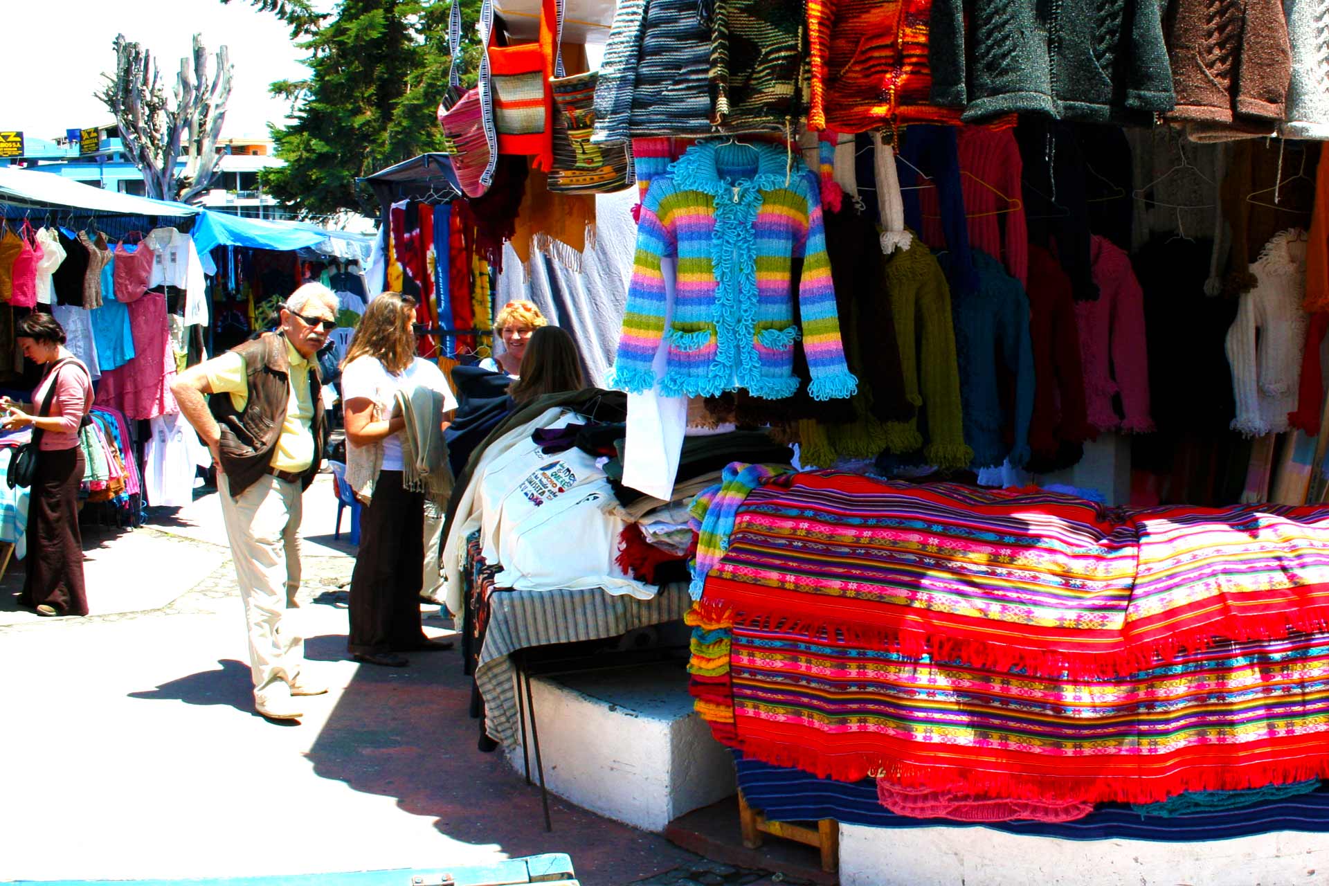 The Saturday crafts market in Otavalo