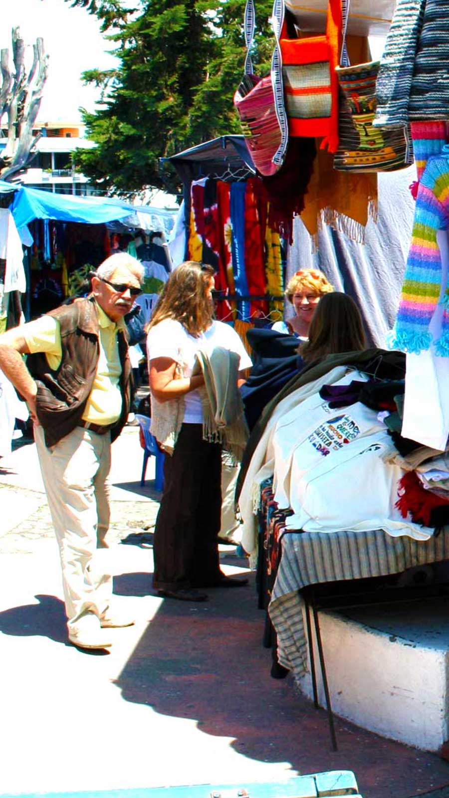 The Saturday crafts market in Otavalo, Ecuador